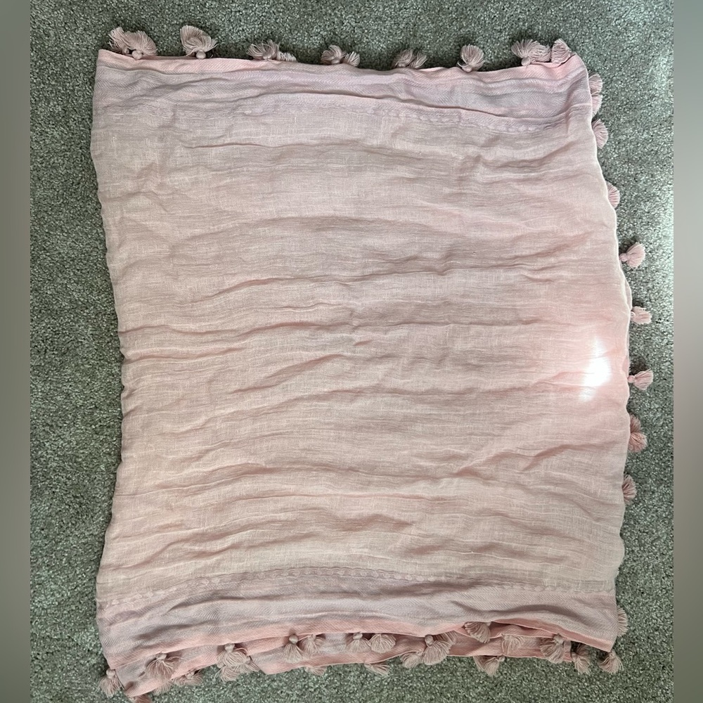 Pale pink scarf